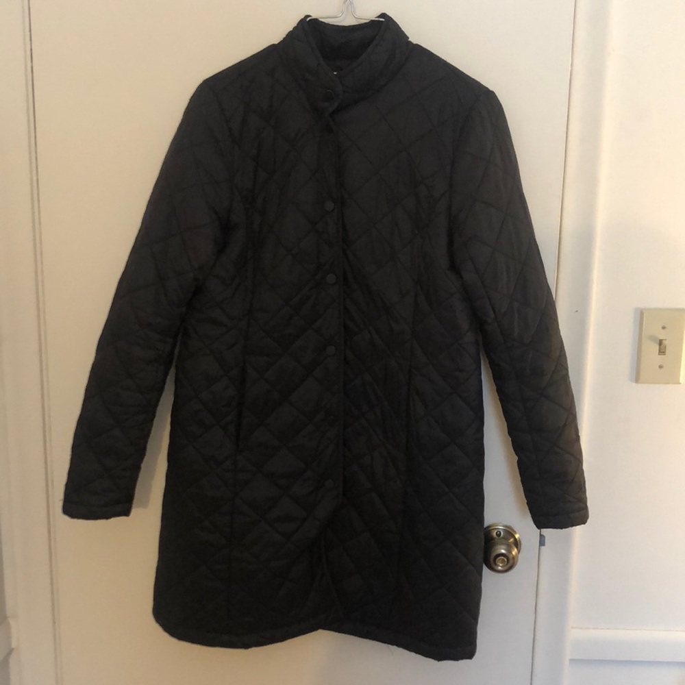 Liz Claiborne 3/4 length lightweight puffer coat